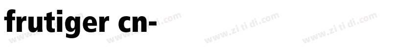 frutiger cn字体转换